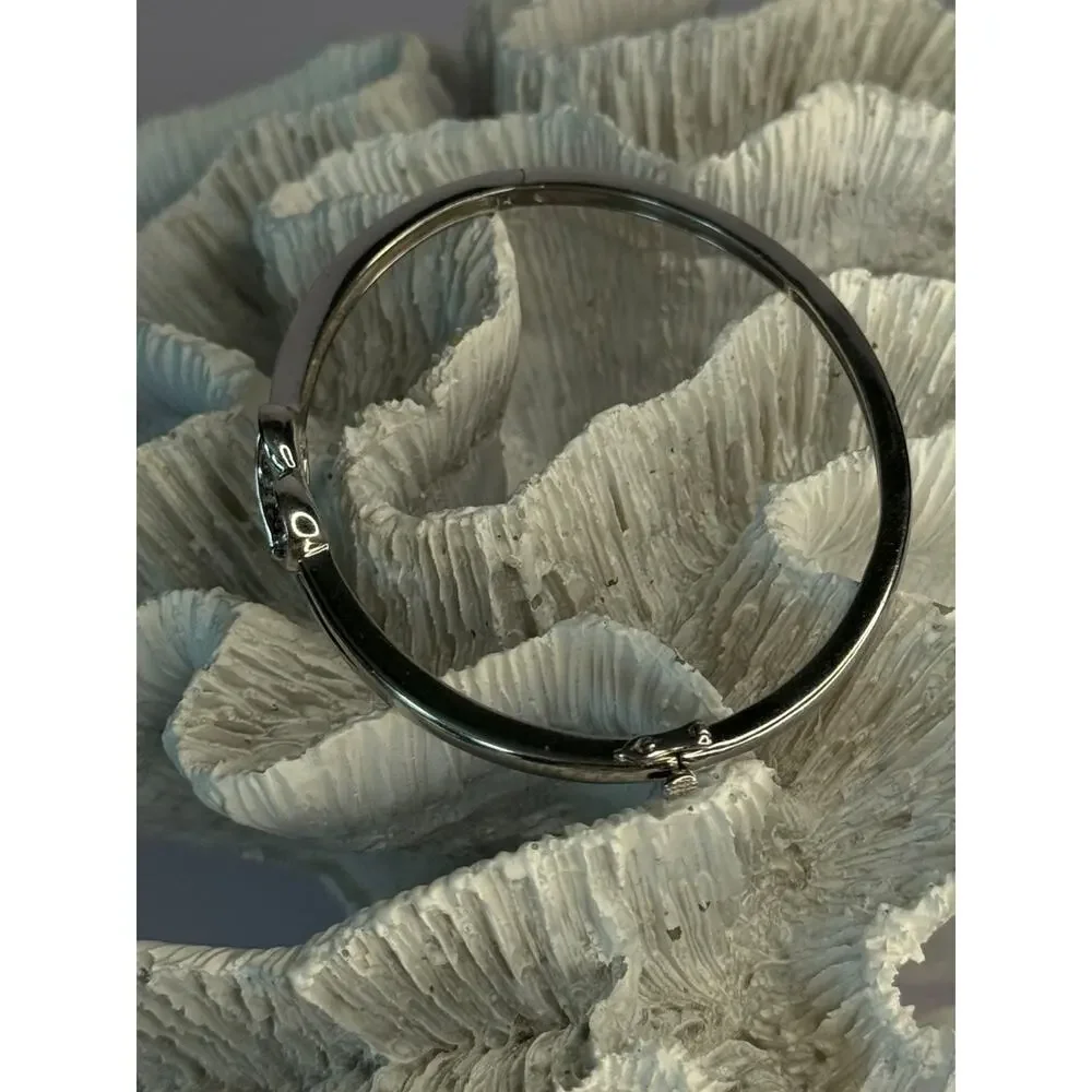 925 Sterling Silver NDI Diamond Heart Bracelet